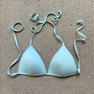H&M Light Blue Triangle Bikini Top